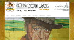 Desktop Screenshot of hollywoodbowlselfstorage.com