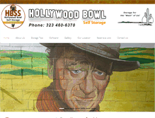 Tablet Screenshot of hollywoodbowlselfstorage.com